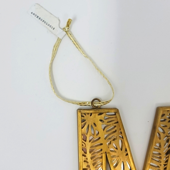 M Initial Holiday Ornament or Tag - Picture 4 of 8